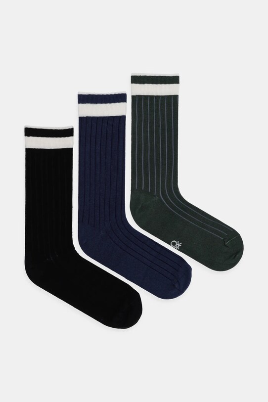 United Colors of Benetton sosete Giftbox 3-pack sosete lungi negru 6AO32702U