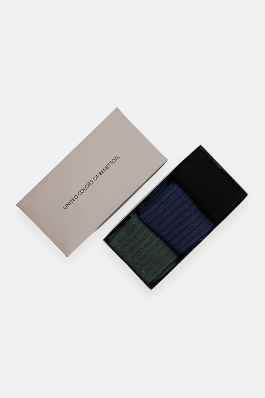 Îmbrăcăminte United Colors of Benetton sosete Giftbox 3-pack 6AO32702U negru