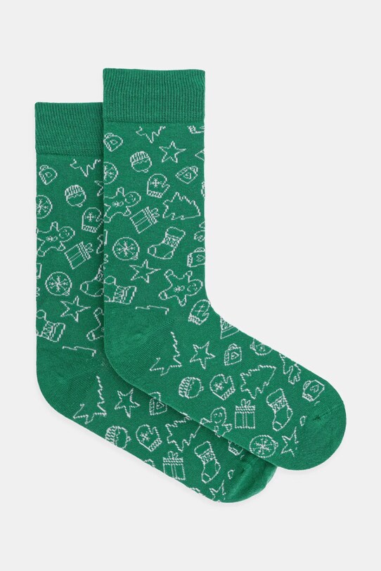 Шкарпетки United Colors of Benetton Giftbox довгі шкарпетки зелений 6AO32702R
