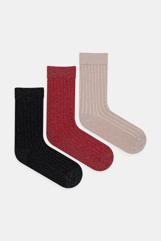 Шкарпетки United Colors of Benetton 3-pack довгі шкарпетки чорний 6AO31701A