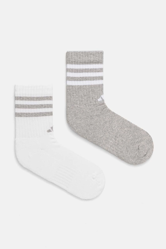 Čarape adidas Essentials 2-pack print bijela IY7819