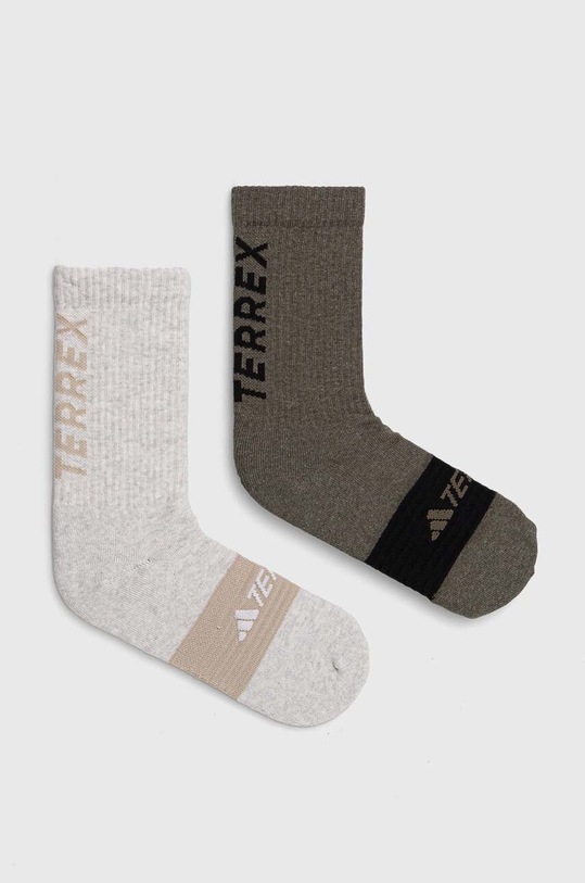 Ponožky adidas TERREX 2-pack zelená IW6242
