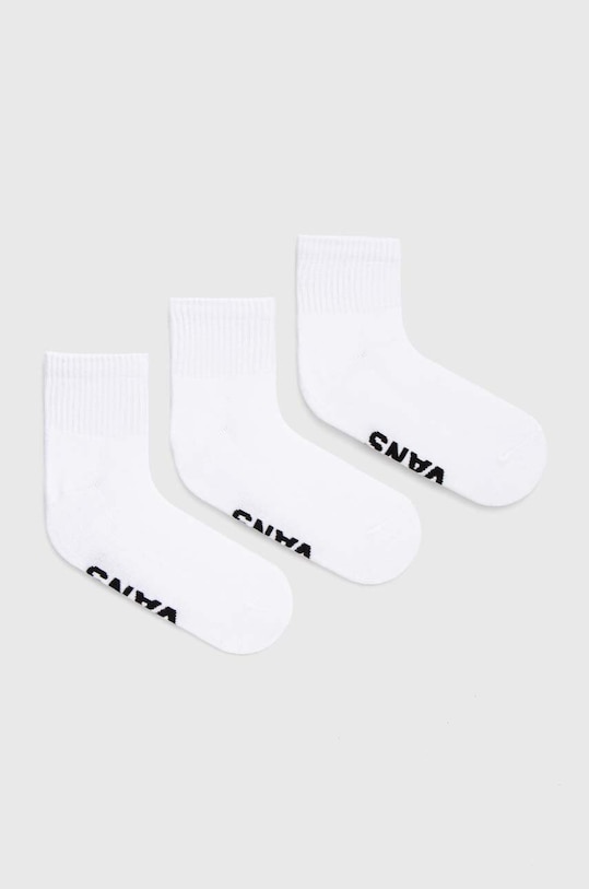 Ponožky Vans 3-pack dlouhé ponožky bílá VN000FV7WHT1