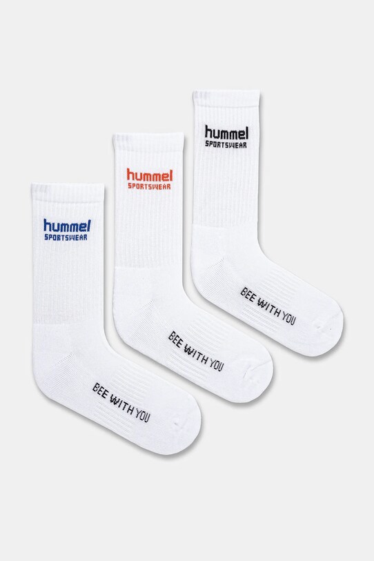 Шкарпетки Hummel 3-pack довгі шкарпетки білий 225371