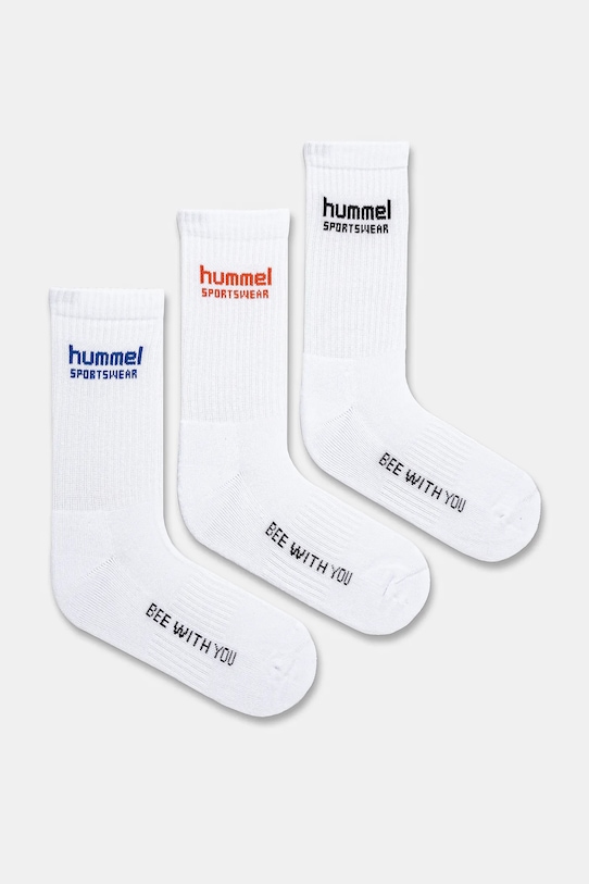 Шкарпетки Hummel 3-pack довгі шкарпетки білий 225371