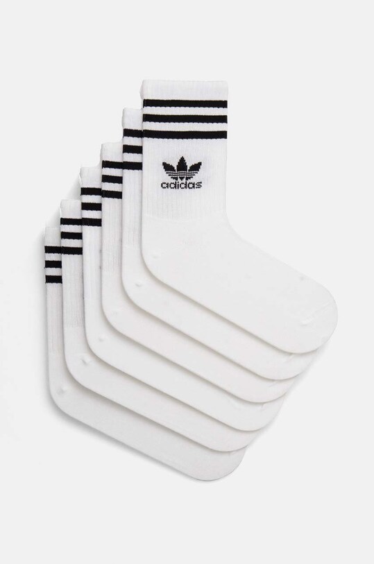 Шкарпетки adidas Originals Adicolor довгі шкарпетки білий JE1828