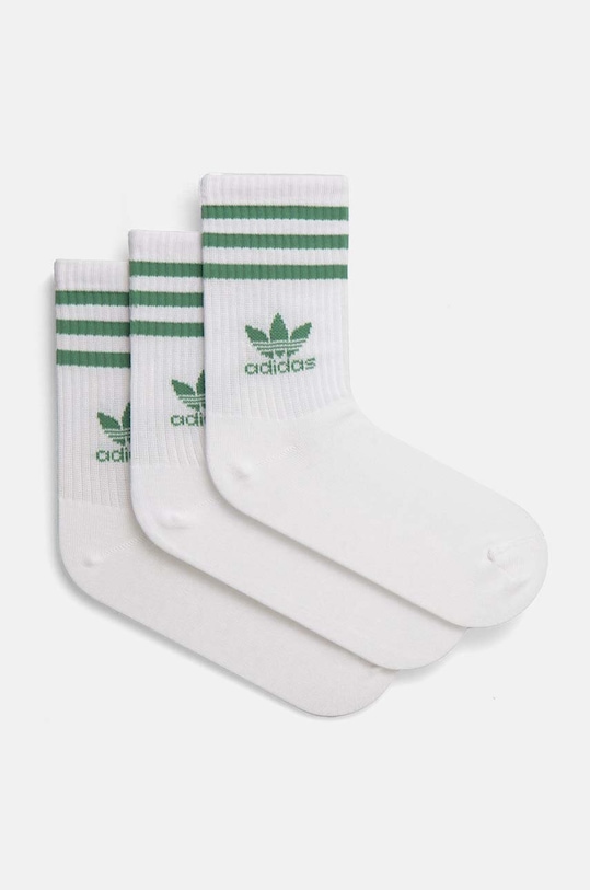 Čarape adidas Originals Adicolor 3-pack print bijela JF6356