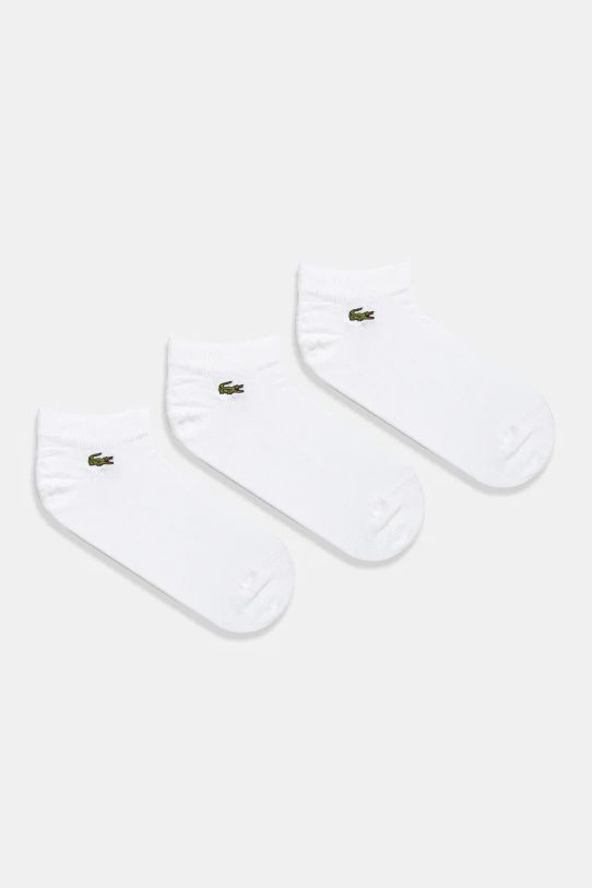 Κάλτσες Lacoste 3-pack κοντές κάλτσες λευκό RA2917