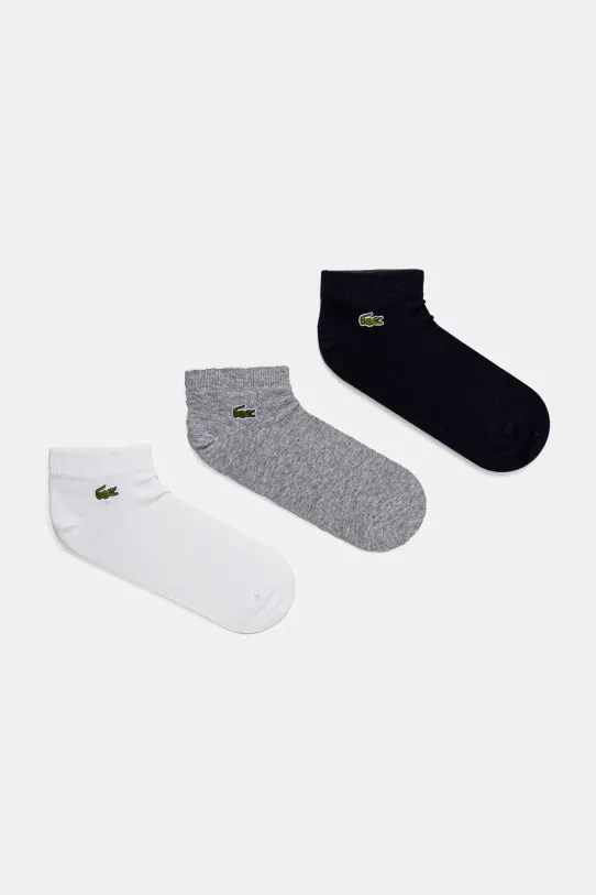 Шкарпетки Lacoste 3-pack короткі шкарпетки сірий RA2917