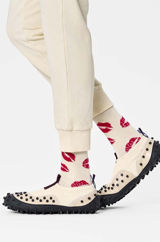 Ponožky Happy Socks Kisses Sock P001527 bílá AW24