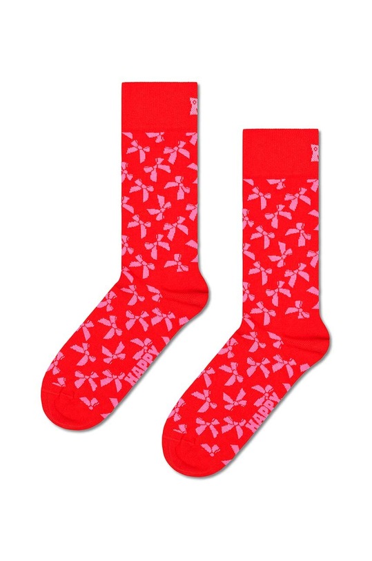 Happy Socks sosete Bow Sock sosete lungi rosu P001532