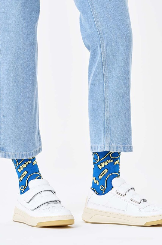 Čarape Happy Socks Pasta Sock P001869 plava AW24