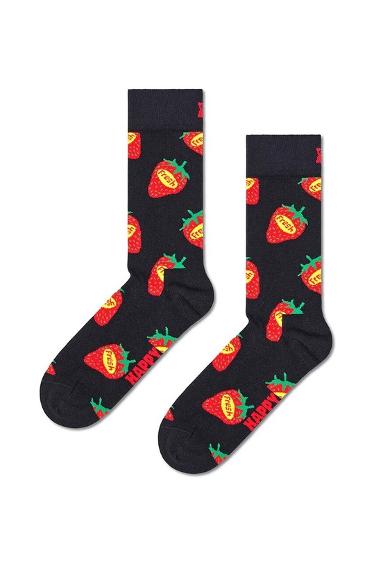 Ponožky Happy Socks Strawberry Fresh Sock dlouhé ponožky námořnická modř P001506