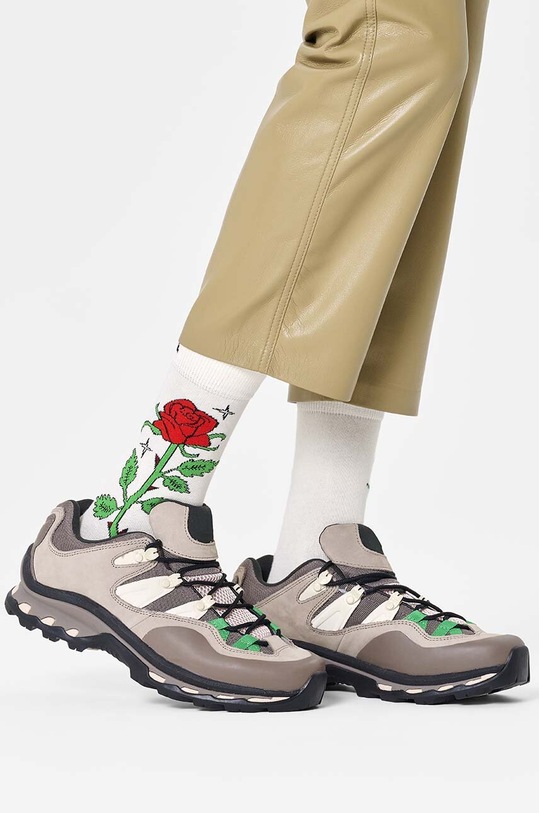 Odjeća Čarape Happy Socks Rose Sock P001343 bijela