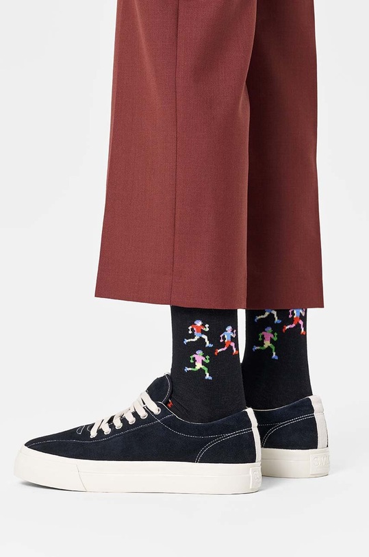 Happy Socks sosete Runners Sock P001512 negru AW24