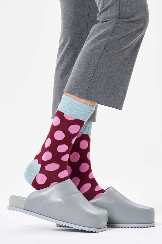 Happy Socks skarpetki Big Dot Sock P001586 czerwony AW24