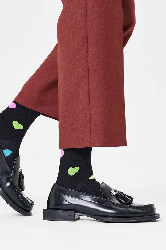 Ponožky Happy Socks Heart Sock P001521 černá AW24