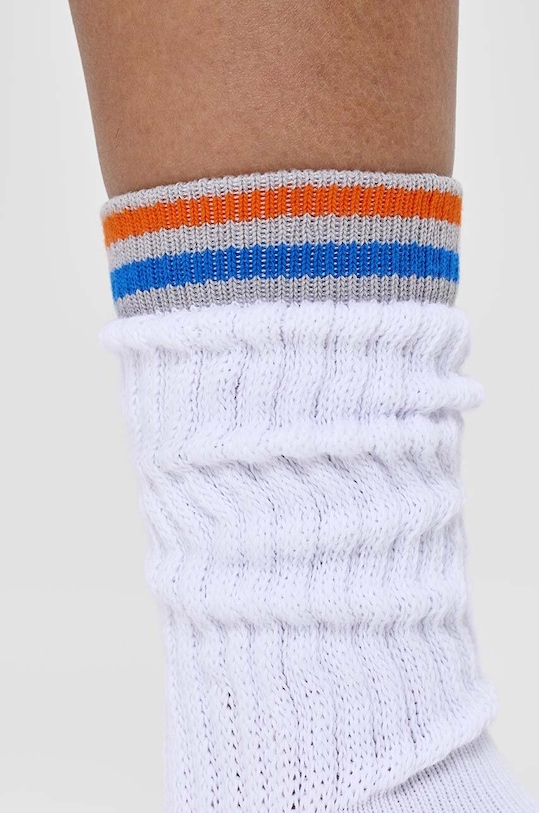 Čarape Happy Socks Sneaker Slouch Sock P001610 bijela AW24