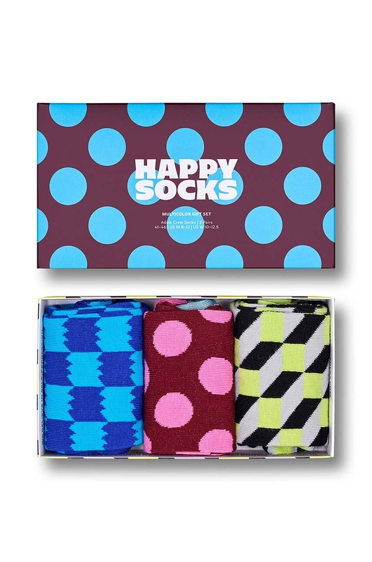 Ponožky Happy Socks 3-Pack Multicolor Gift Set 3-pack P001721 vícebarevná