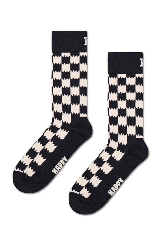 Ponožky Happy Socks 3-Pack Black And White Gift Set černá P001722