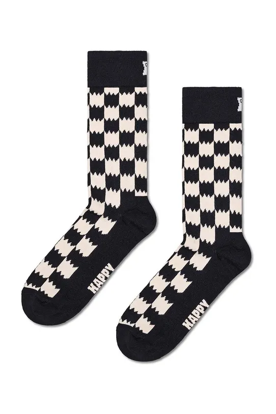 Ponožky Happy Socks 3-Pack Black And White Gift Set černá P001722