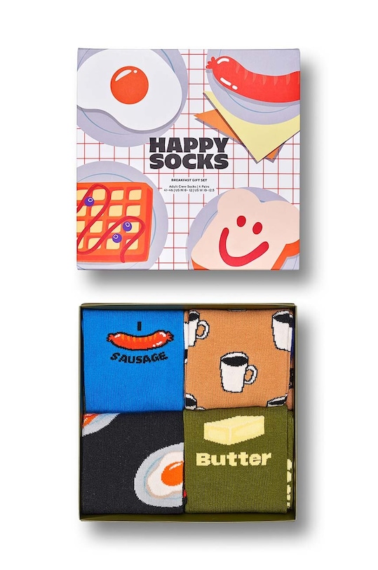 Ponožky Happy Socks 4-Pack Breakfast Gift Set P001725