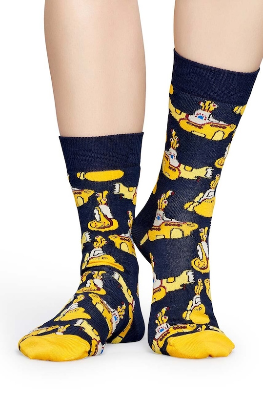 Happy Socks sosete Yellow Submarine Sock BEA01.6000. bleumarin AW24