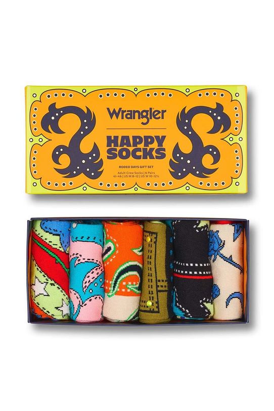 Ponožky Happy Socks Wrangler 6-pack Rodeo Days Gift 6-pak P002274 oranžová AW24