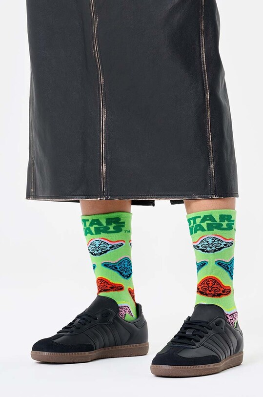 Happy Socks skarpetki x Star Wars Yoda Sock P002884 zielony AW24