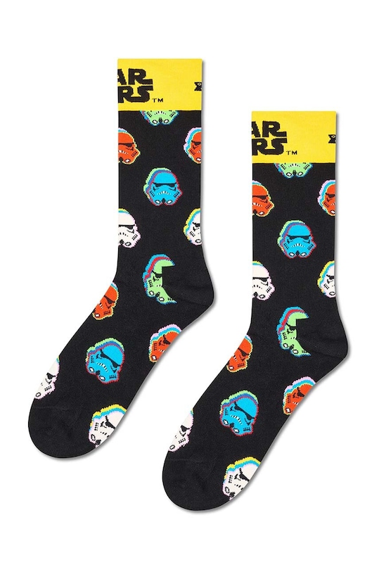 Ponožky Happy Socks x STAR WARS Stormtrooper Sock dlouhé ponožky černá P002886