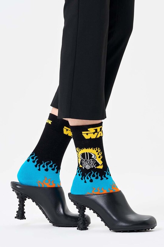 Happy Socks skarpetki x Star Wars Darth Vader Sock P002887 czarny AW24
