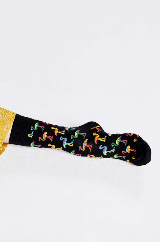 Happy Socks calzini Flamingo Sock nero FMN01.9300