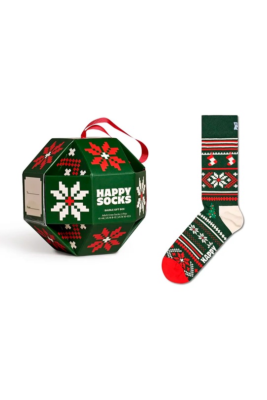 Happy Socks sosete GIFTBOX sosete lungi verde P001733