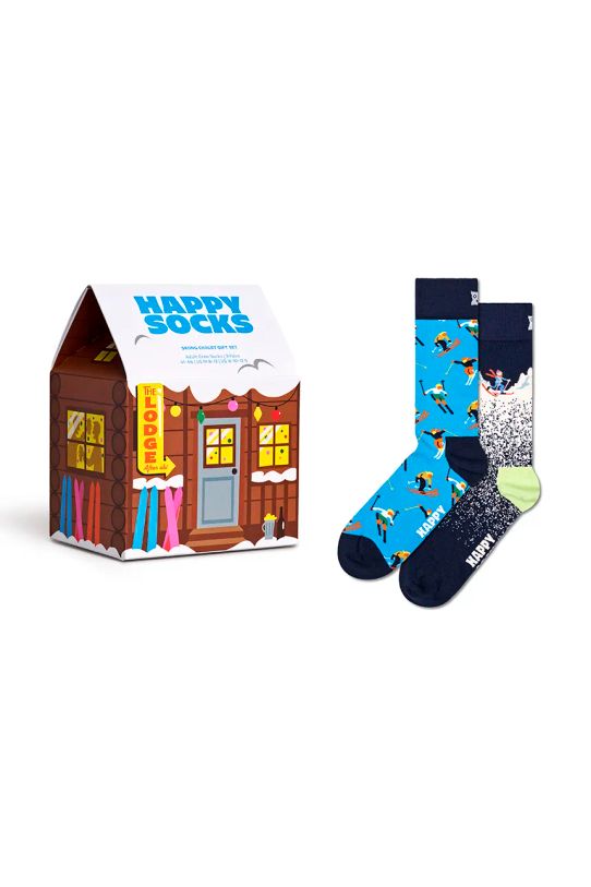 Čarape Happy Socks GIFTBOX 2-pack visoke čarape šarena P001853