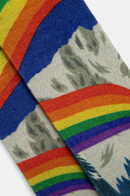 Smartwool ciorapi de schi Zero Cushion Rainbow Trails Print SW002619 albastru AW24