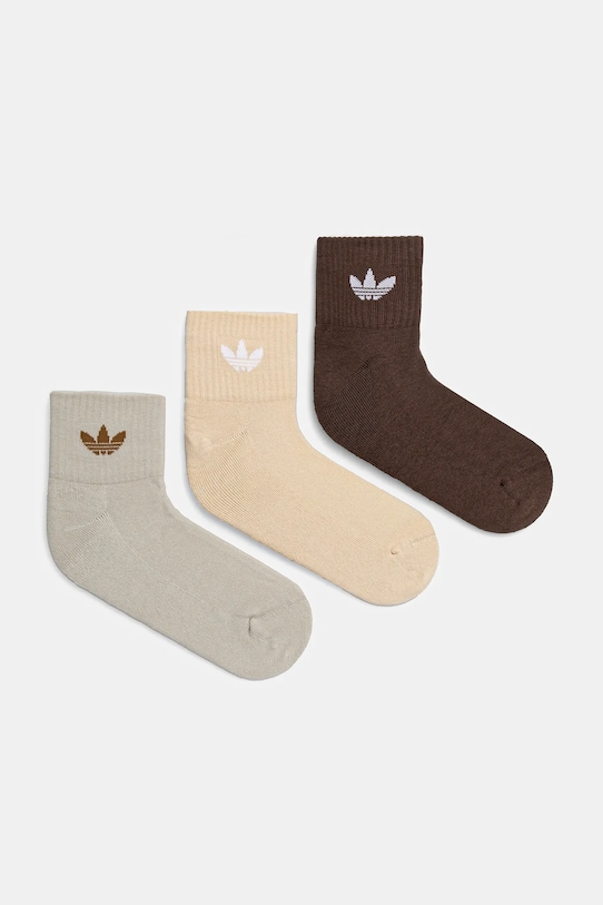 Ponožky adidas Originals 6-pak dlhé ponožky béžová IX5278