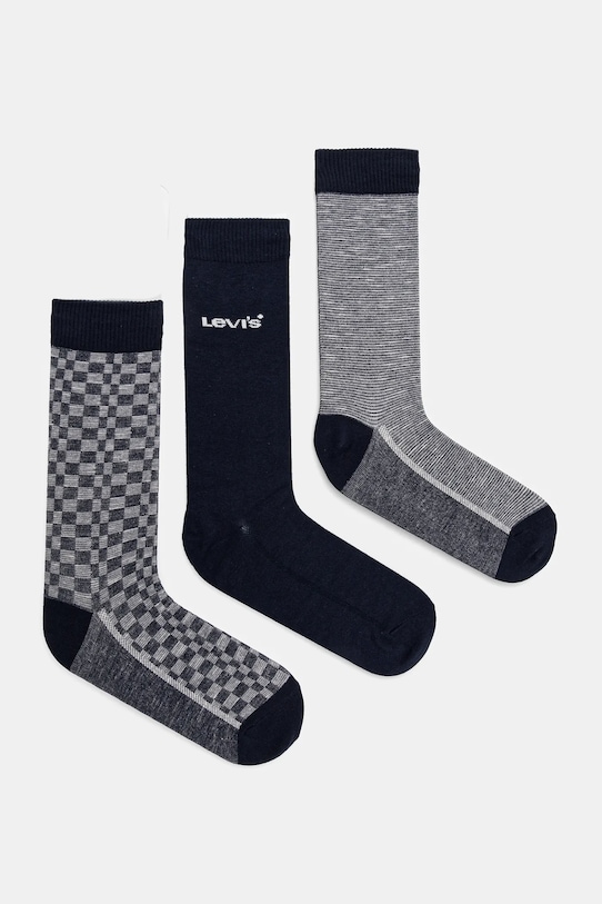 Levi's skarpetki 4-pack wzorzyste granatowy 37157.1167