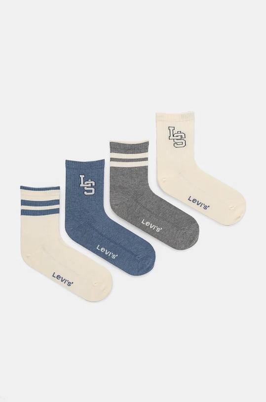 Шкарпетки Levi's 4-pack довгі шкарпетки бежевий 37157.1182