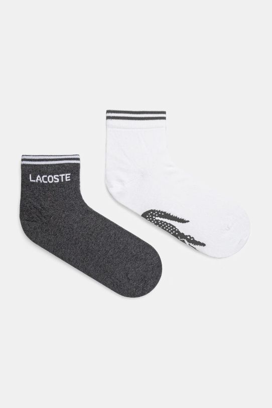 Čarape Lacoste 2-pack niske čarape bijela RA4187