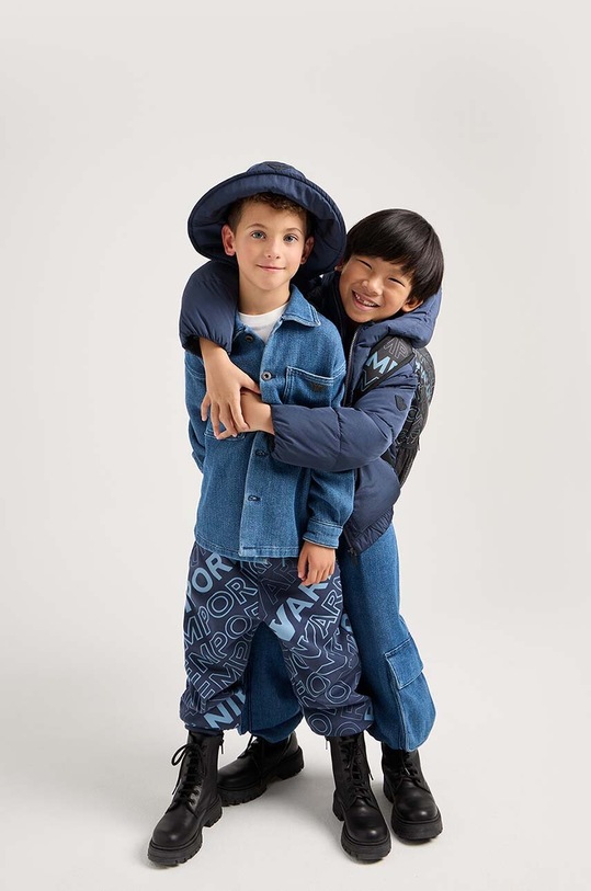 Dětské kožené boty Emporio Armani XYN011.XOX02