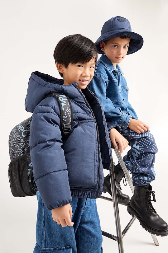 Dětské kožené boty Emporio Armani XYN011.XOX02