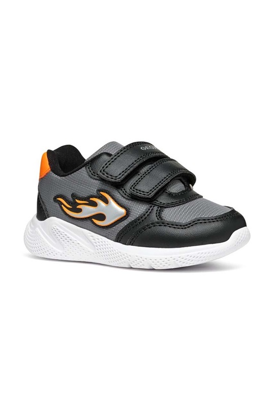 Geox sneakersy dziecięce SPRINTYE imitacja skóry licowej szary B464UA.0FU54.