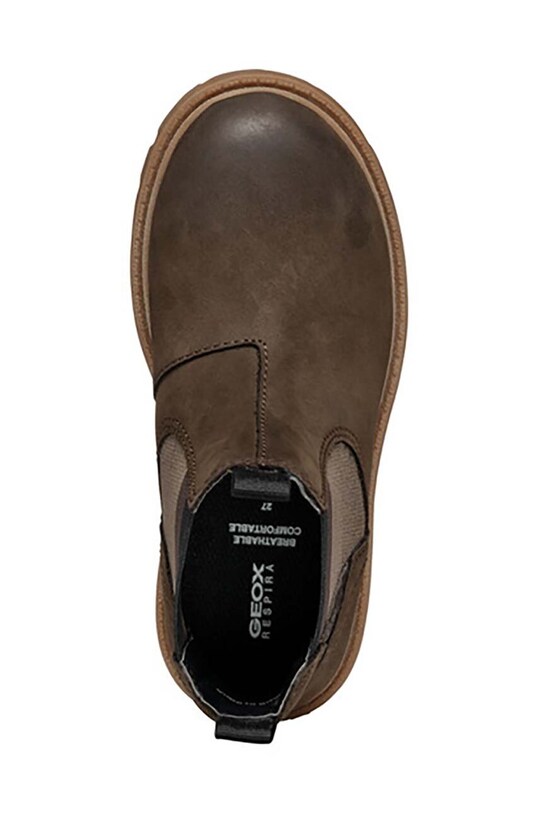 Geox cizme chelsea din piele intoarsa SHAYLAX J16FAA.045NH.28.35 maro