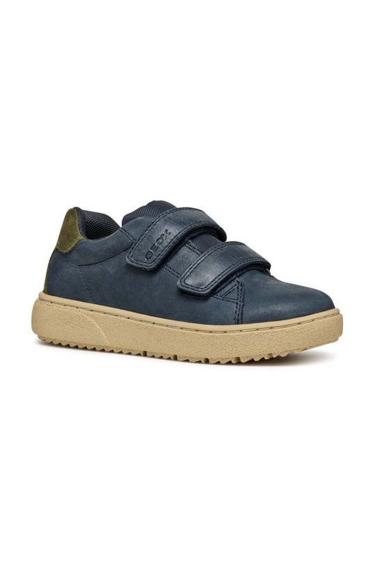 Geox sneakersy skórzane dziecięce THELEVEN skóra zamszowa niebieski J36LDD.0CL22.28.35