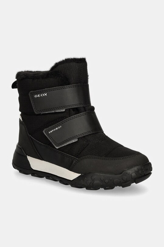 Geox cizme de iarna copii TREKKYUP ABX imitatie de piele negru J46MBF.0FU50.28.35