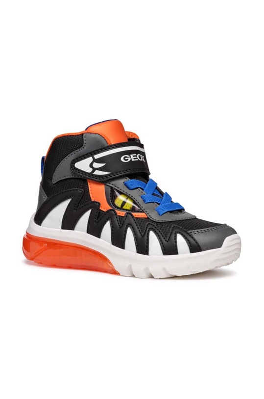 Geox sneakersy dziecięce CIBERDRON imitacja skóry licowej czarny J46LBD.5411.32.35