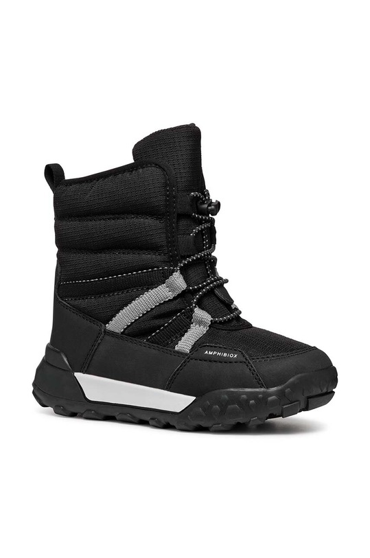 Geox śniegowce dziecięce TREKKYUP ABX imitacja skóry licowej czarny J46MBC.0FU50.24.27
