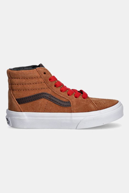 Dječje tenisice od brušene kože Vans SK8-Hi VN000CY9N1Z1 bež AW24