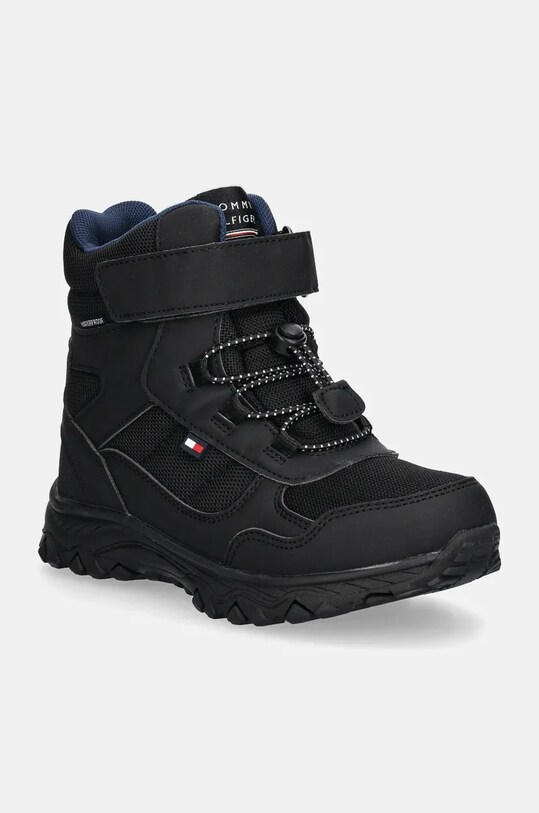 Детские зимние сапоги Tommy Hilfiger с утеплением чёрный T1X5.33710.30.34