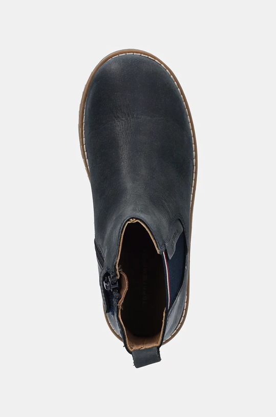 Dětské kožené zimní boty Tommy Hilfiger námořnická modř T1X5.33700.30.34